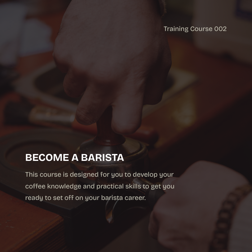 Barista Training Course