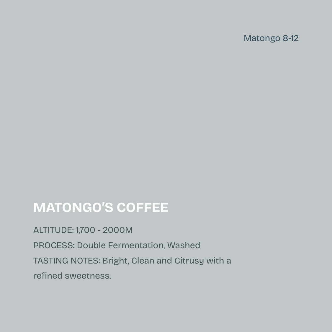 Matongo's Coffee Burundi